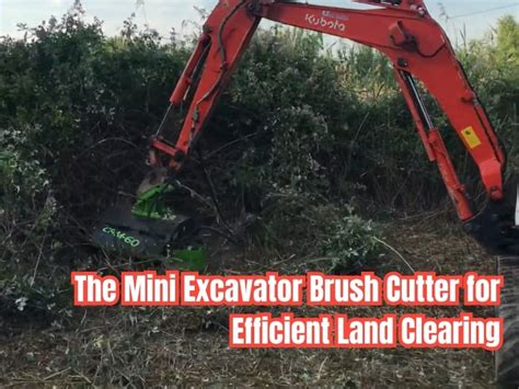 brush cutter for a mini excavator|clearing brush with mini excavator.